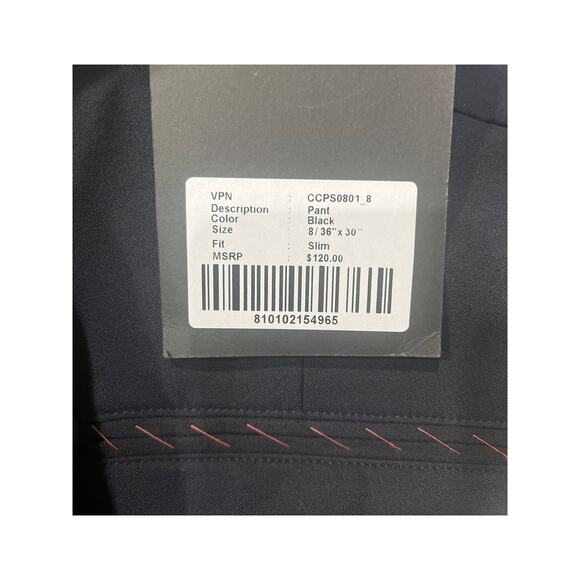 d.RT Trouser Dress Pants Slim Fit 36x30 Adjustable Tab Waist Adjustable Length - Picture 5 of 7